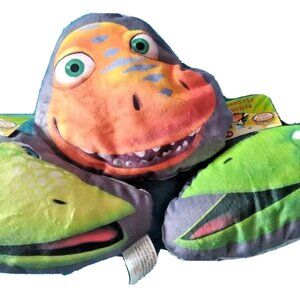 new pbs DINOSAUR TRAIN pteranodon family PLUSH HEAD LOT of 3 - BUDDY DON TINY